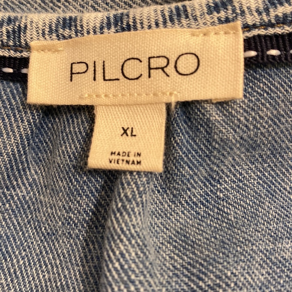 Pilcro Light Blue Denim Mini Dress . Size XL - Picture 3 of 8